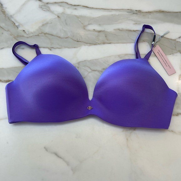 VICTORIA’S SECRET NO UNDERWIRE PUSH UP BRA NEW WITH TAGS 34DD 💜💜🥰 - Picture 3 of 5